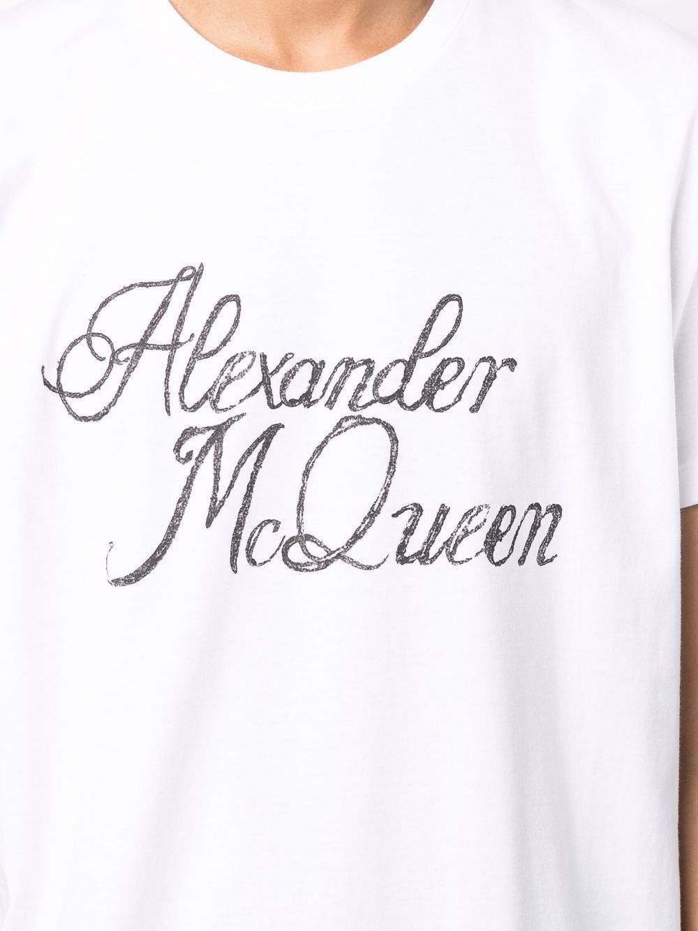 фото Alexander mcqueen футболка с логотипом
