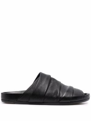 slides and flip flops Leather sandals Mens Shoes Sandals Rick Owens Geth Leather Platform Sandals in Black for Men 