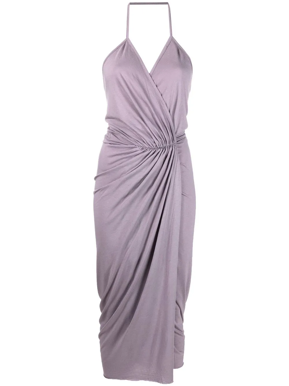 

Rick Owens Lilies vestido fruncido con cuello halter - Morado