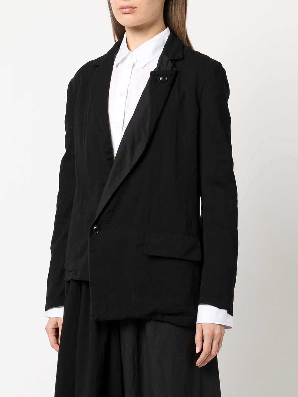 Shop Y's Single-breasted Tailored Blazer In Black