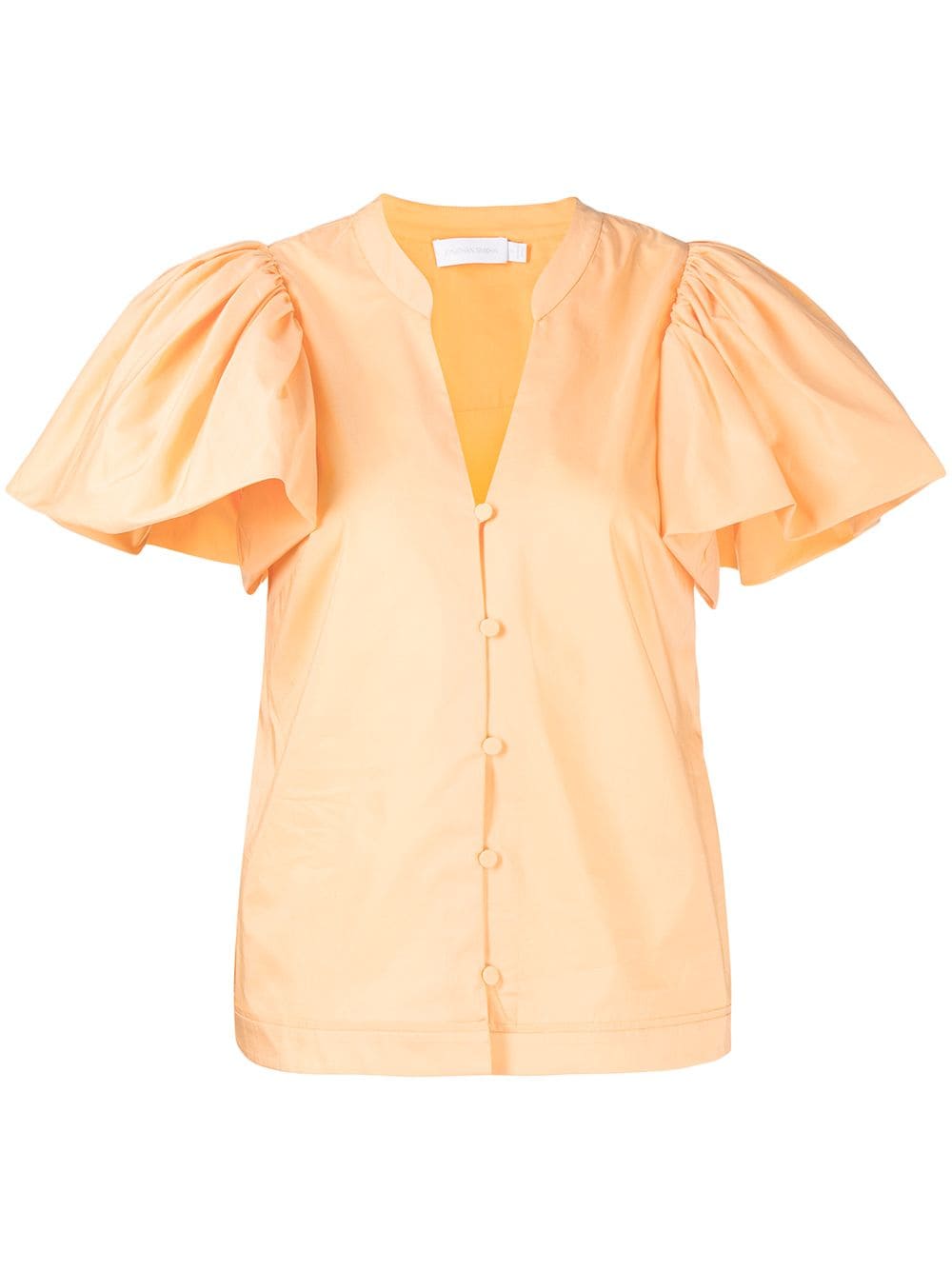 фото Jonathan simkhai блузка hallie с объемными рукавами