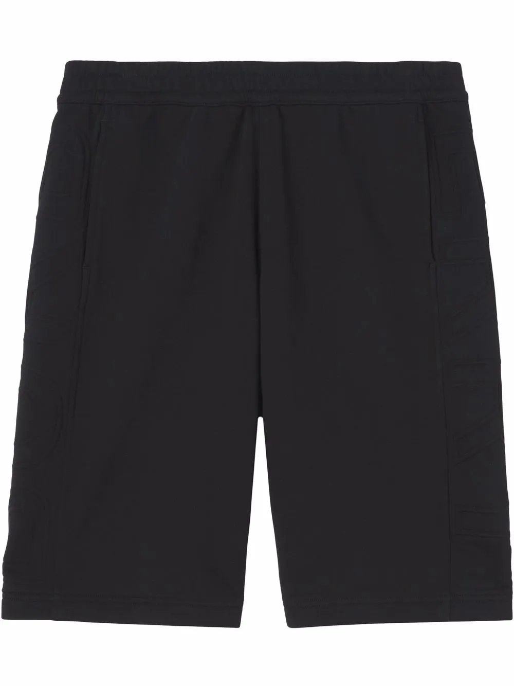 Burberry logo-embossed track shorts – Black