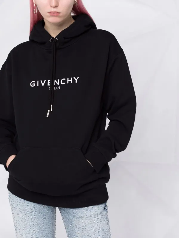 givenchy black logo hoodie