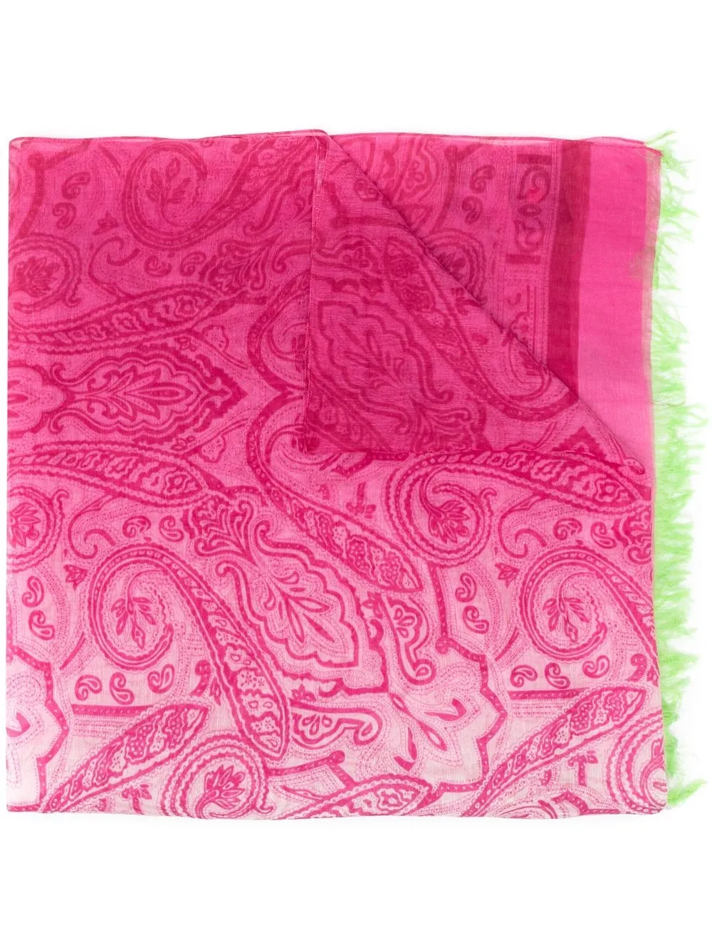 

ETRO mascada con estampado de cachemira - Rosado