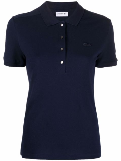 Lacoste chest logo-patch polo top