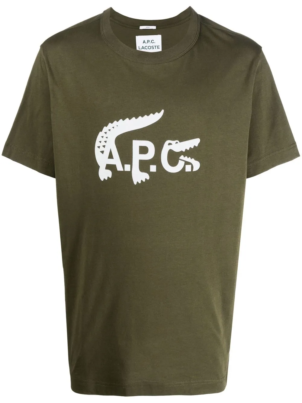 

Lacoste playera con logo estampado de Lacoste x A.P.C. - Verde