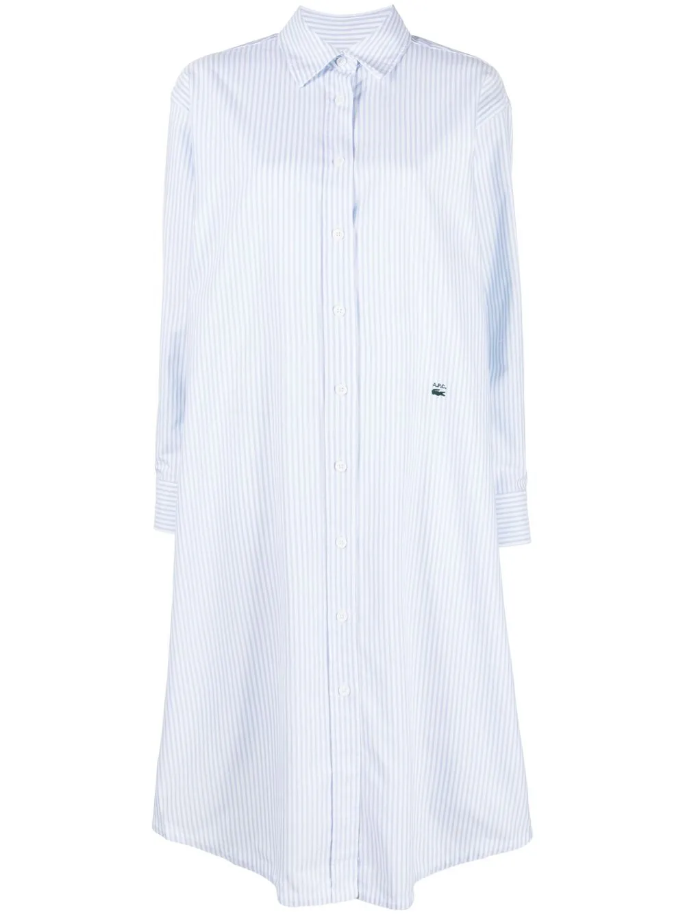 

Lacoste vestido camisero midi de Lacoste x A.P.C. - Blanco
