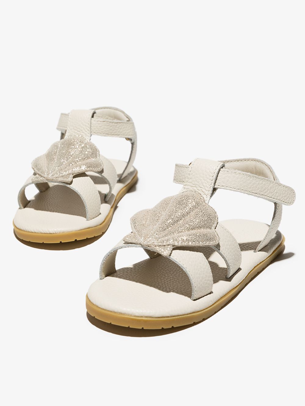 Donsje Lee See sandalen met klittenband - Beige