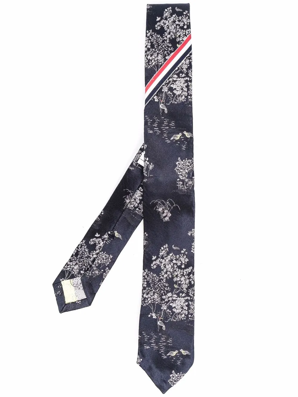 

Thom Browne jacquard-pattern classic tie - Blue