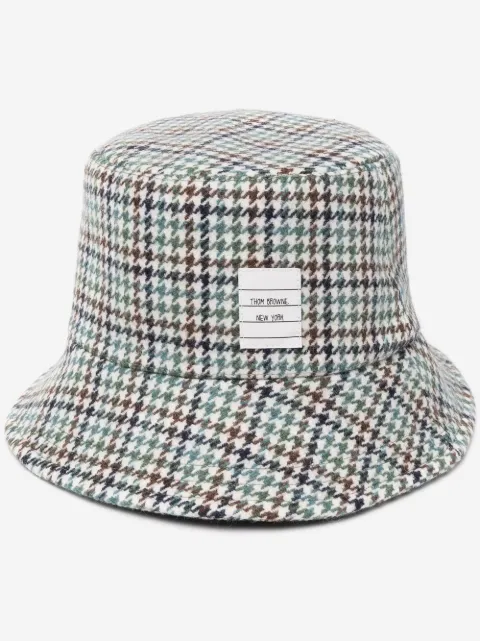 Thom Browne gorro de pescador con aplique de etiqueta