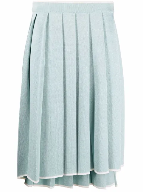 Thom Browne high-low pleated skirt
