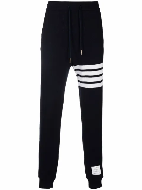 Thom Browne waffle-knit cashmere track pants