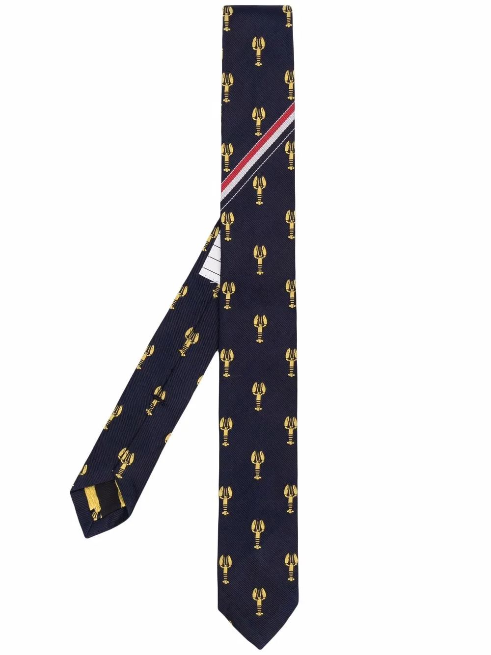 

Thom Browne lobster-jacquard silk tie - Blue