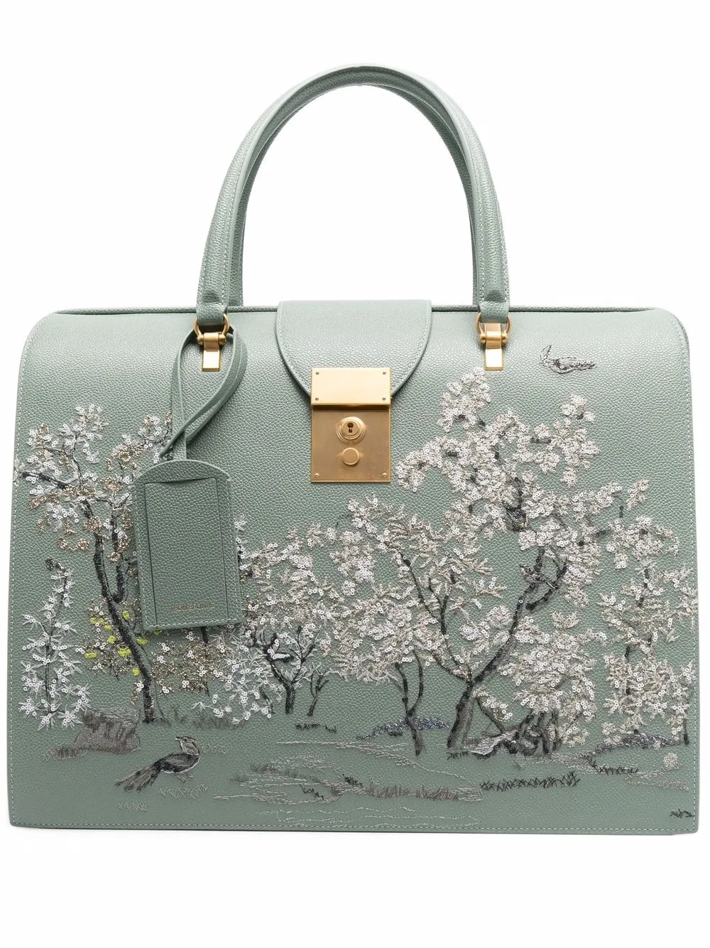 

Thom Browne Toile-print tote bag - Green