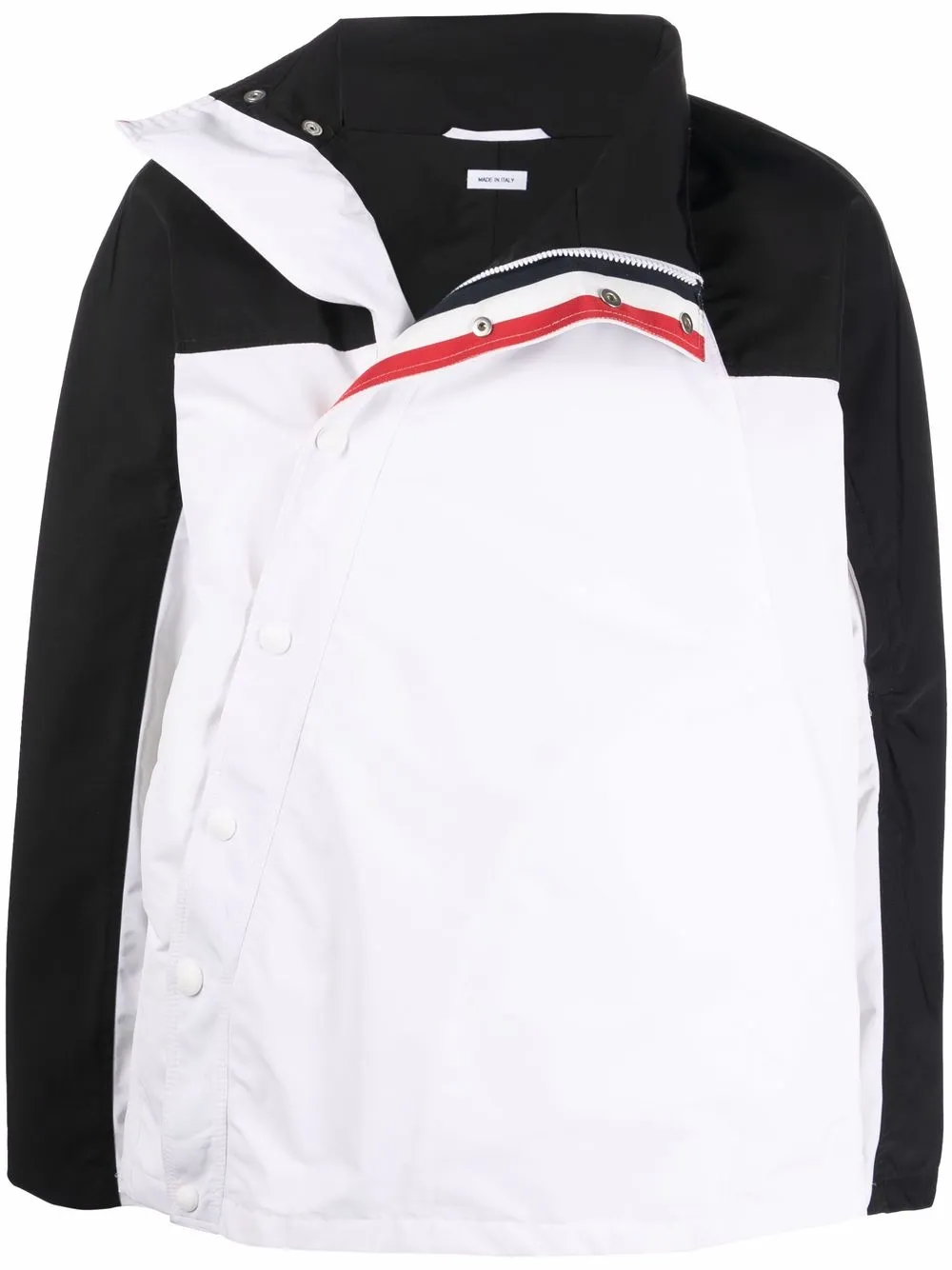 

Thom Browne RWB-stripe windbreaker jacket - Black