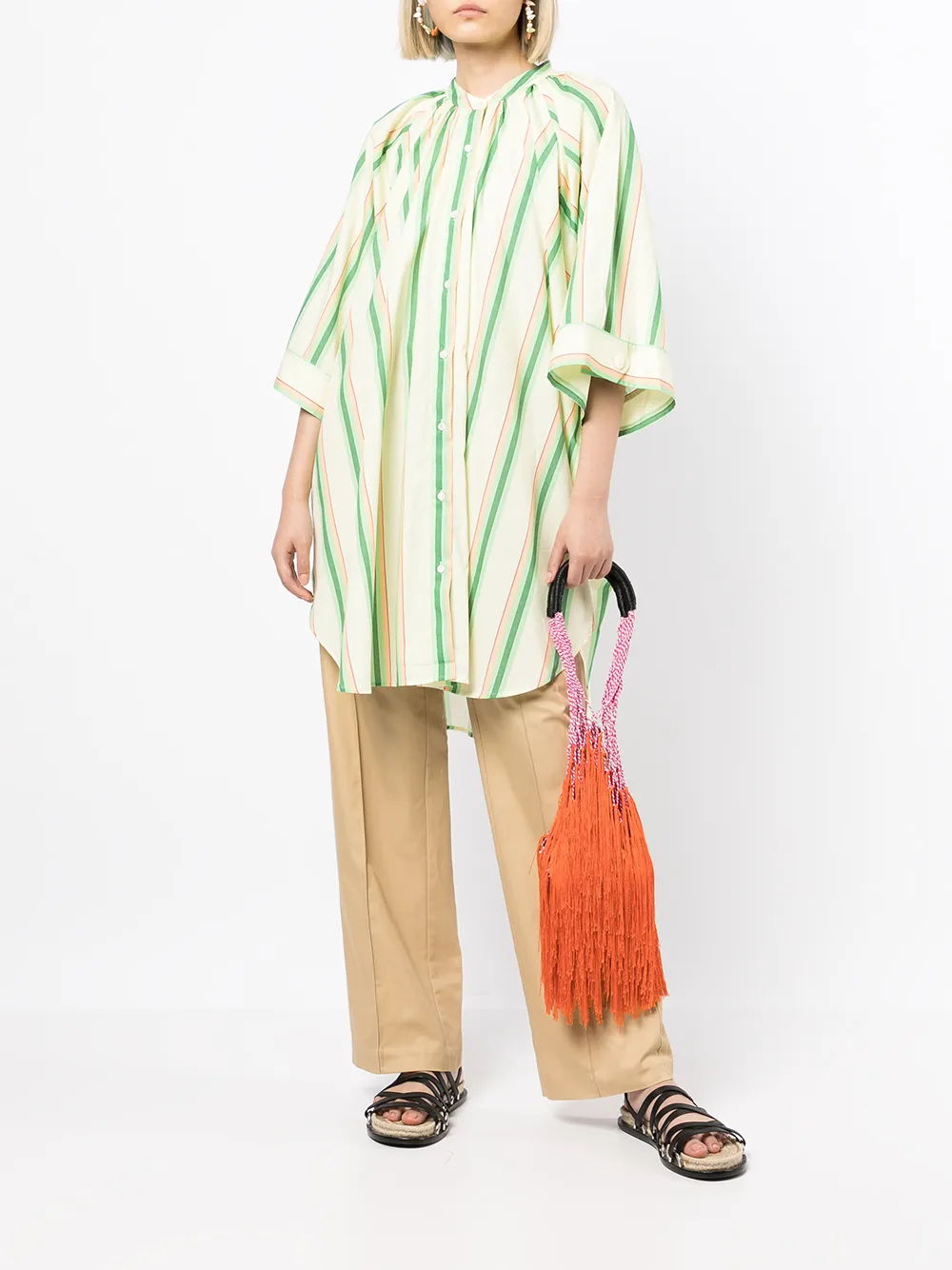 Oroton Straight pantalon - Bruin