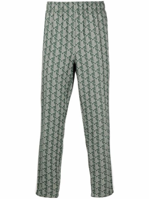 Lacoste all-over logo-print trousers