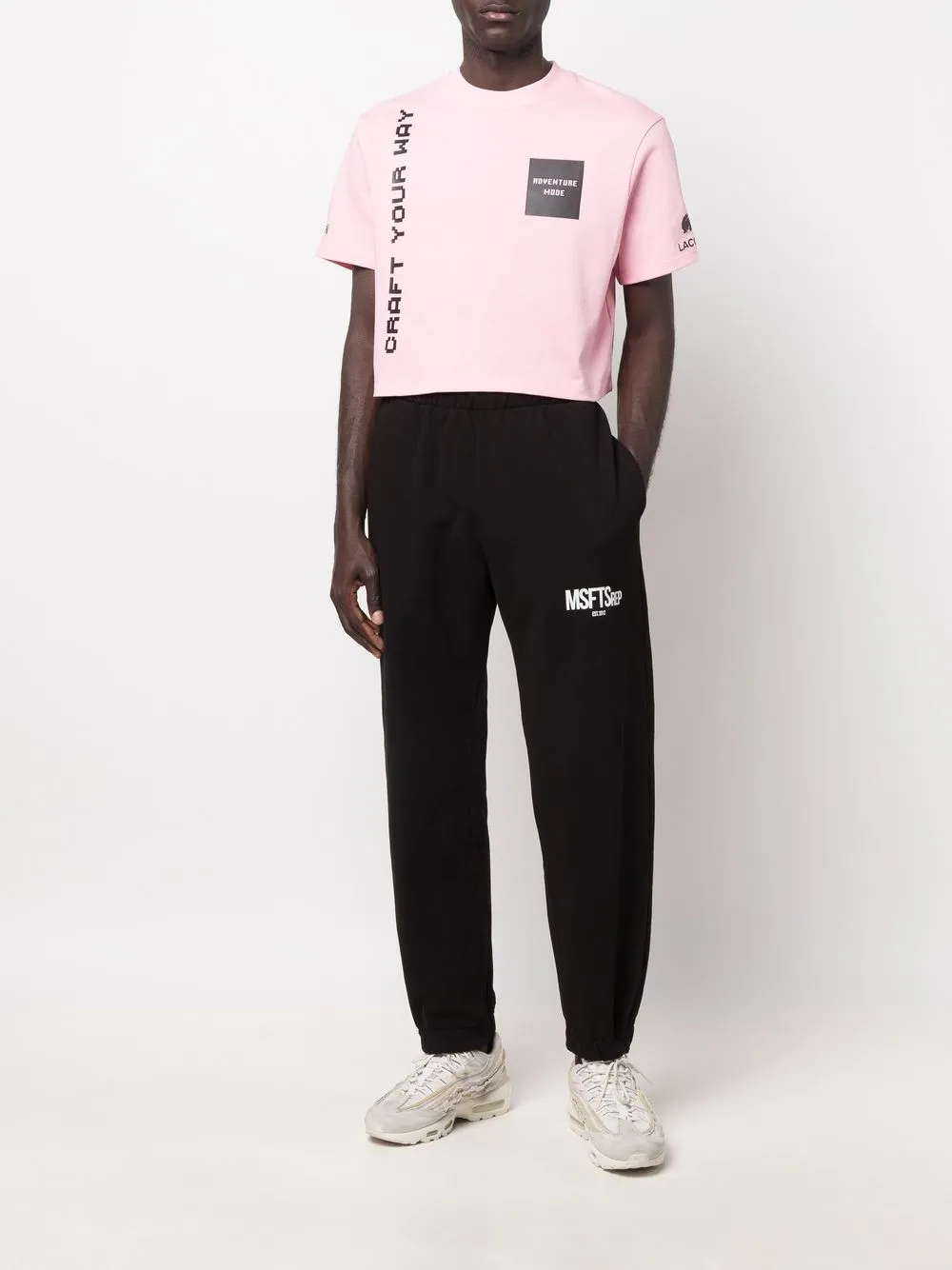 LACOSTE Minecraft graphic-print T-shirt - Farfetch