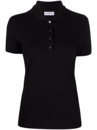 ＜Farfetch＞ Lacoste スリムフィット ポロシャツ - ブラック画像