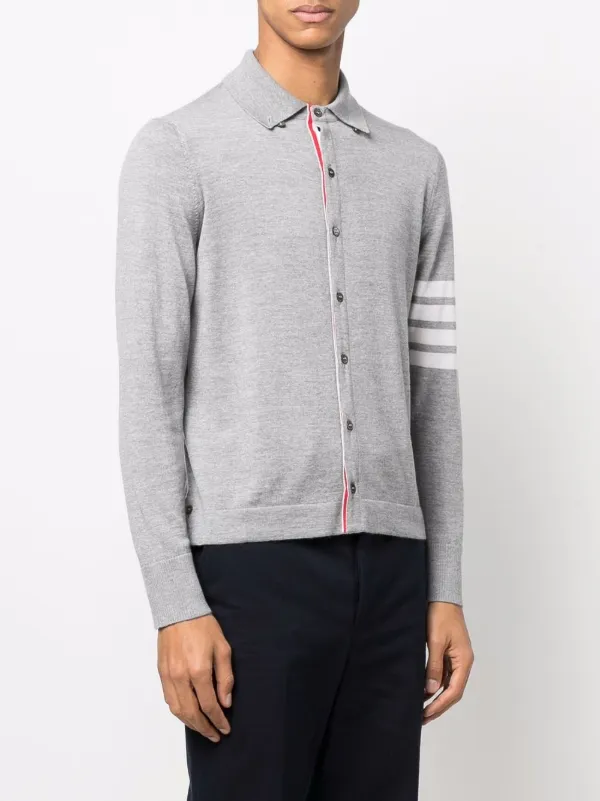Thom Browne 4BAR カーディガン | グレー | FARFETCH JP Thom Browne 4BAR カーディガン | グレー | FARFETCH JP