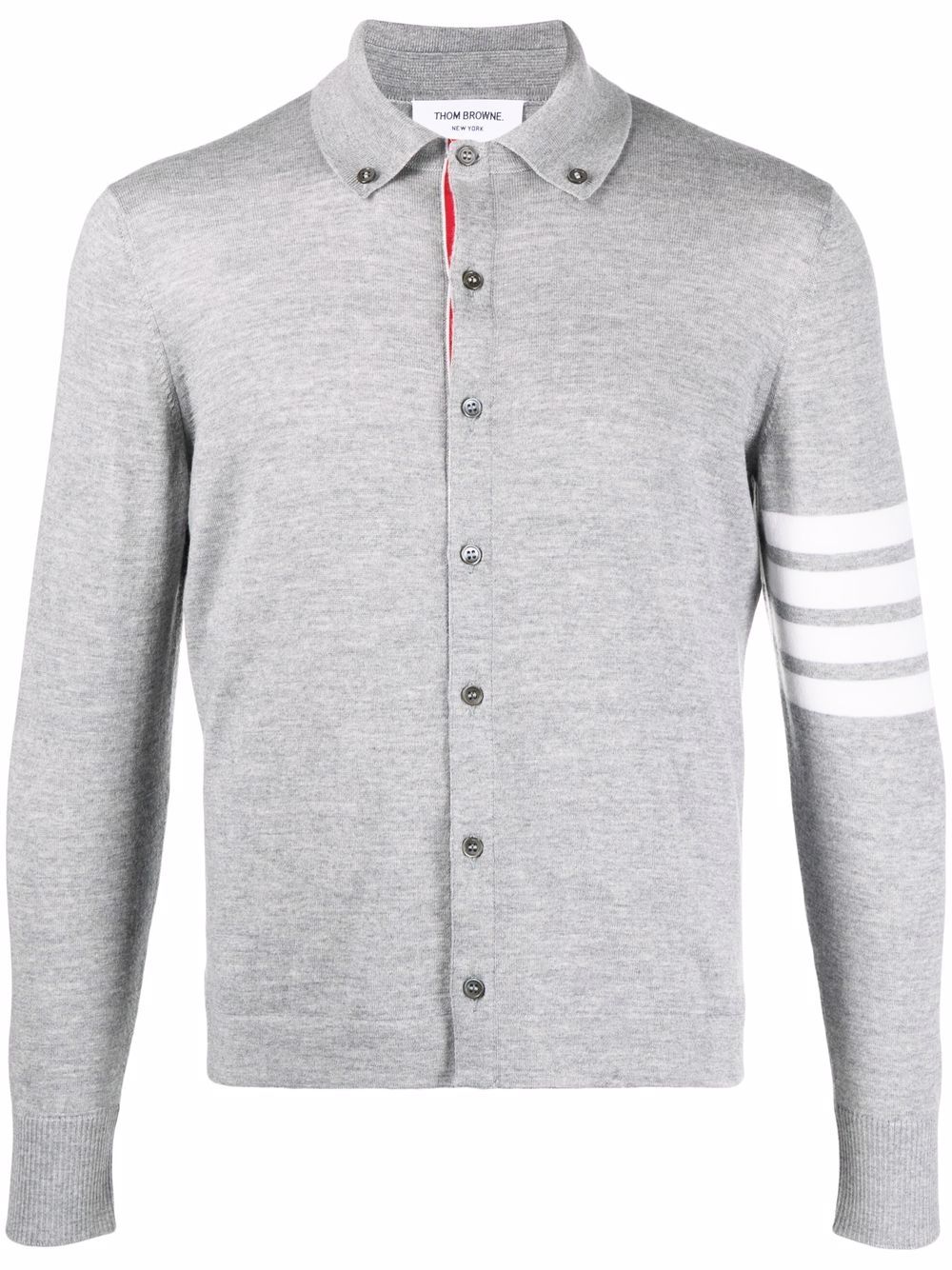 Thom Browne 4-Bar knitted cardigan - Grey