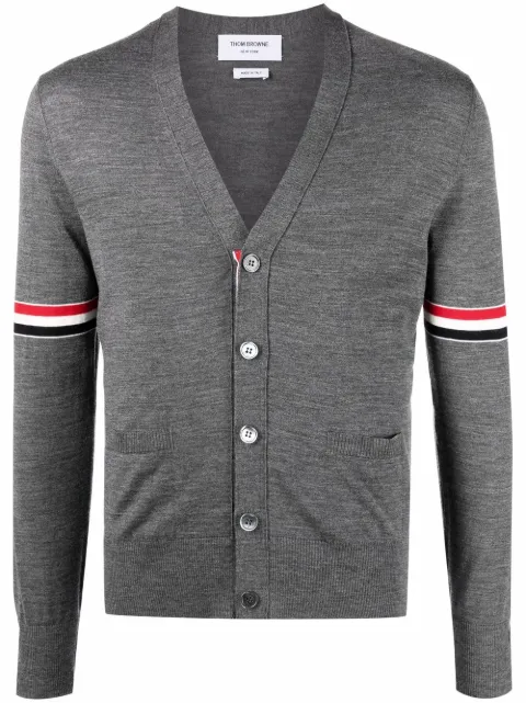 Thom Browne RWB striped cardigan