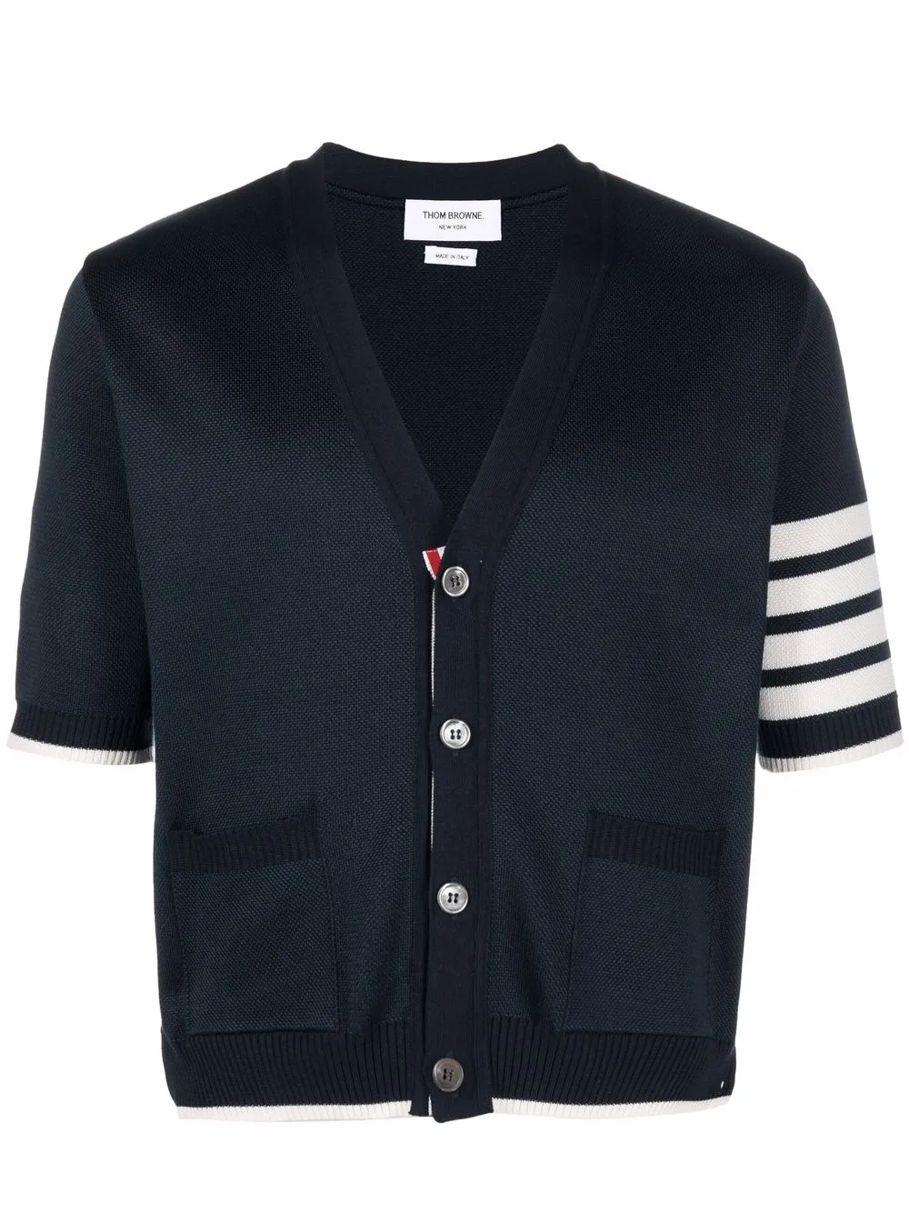 

Thom Browne 4 Bar short-sleeve cardigan - Blue