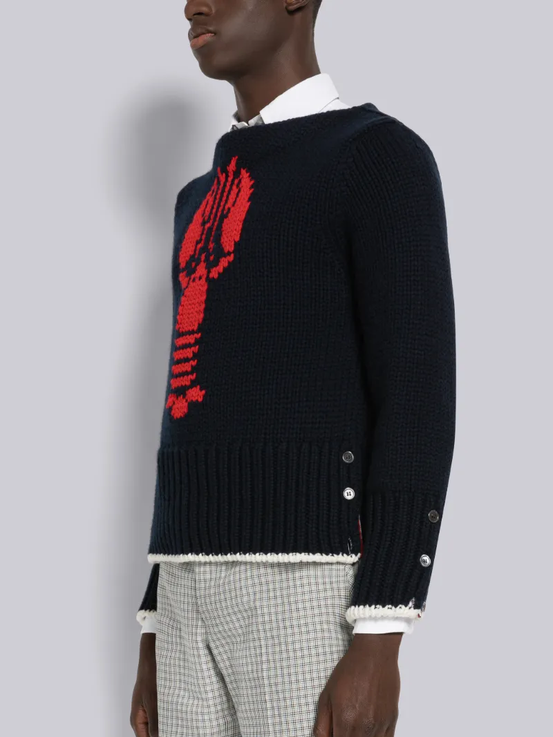 lobster cashmere sweater
