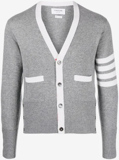 Thom Browne 4-Bar stripe knit cardigan