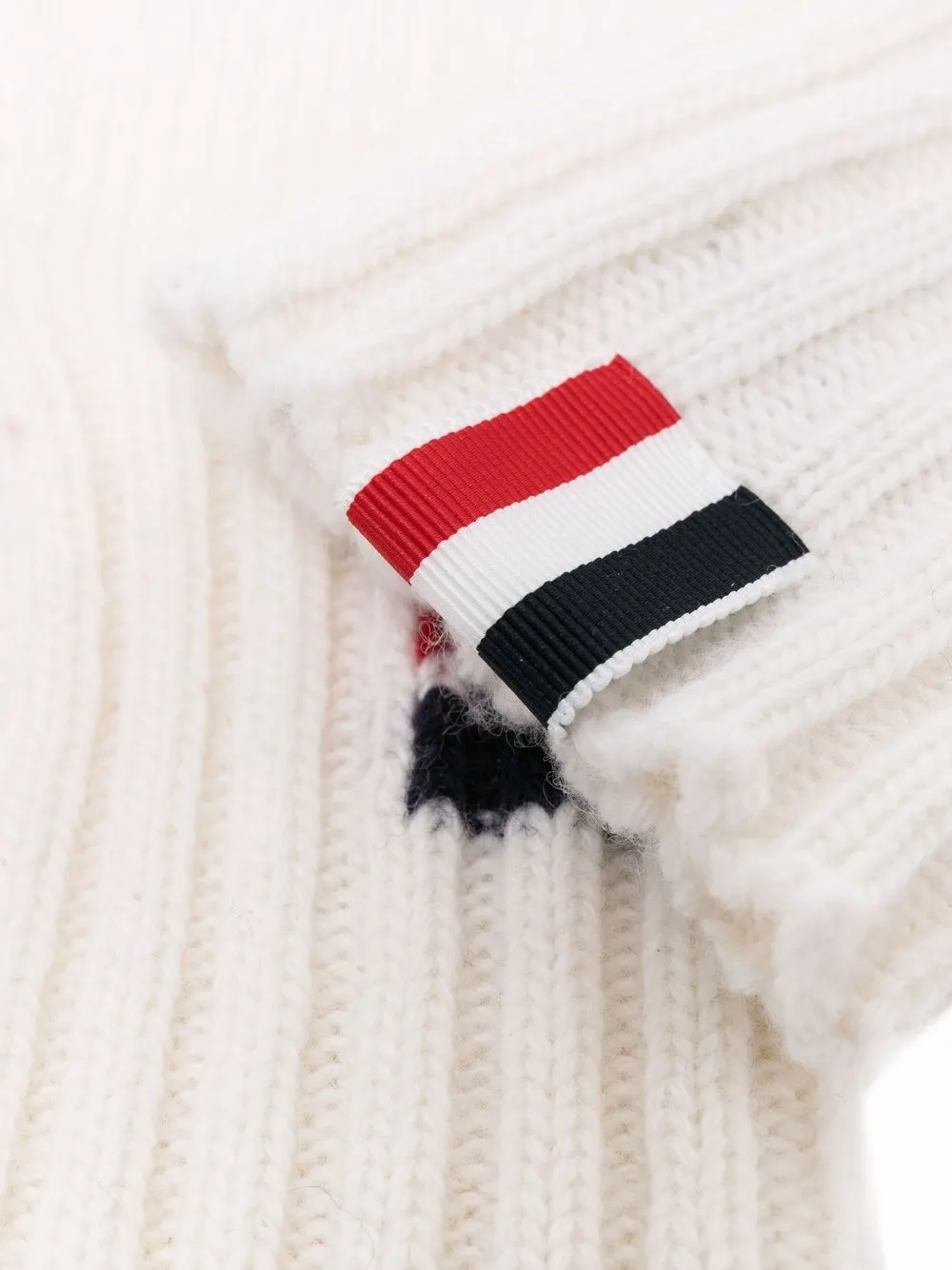 Image 2 of Thom Browne chunky-knit fingerless gloves