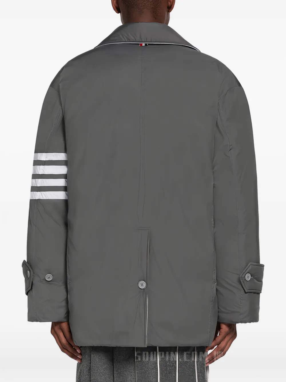 Thom Browne Jas met dubbele rij knopen Grijs