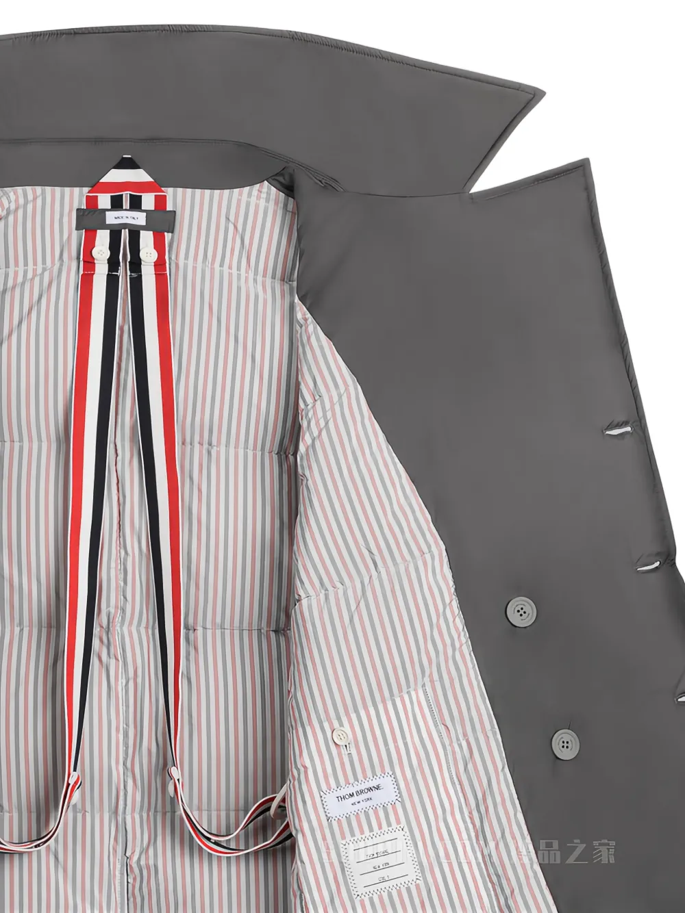 Thom Browne Jas met dubbele rij knopen Grijs