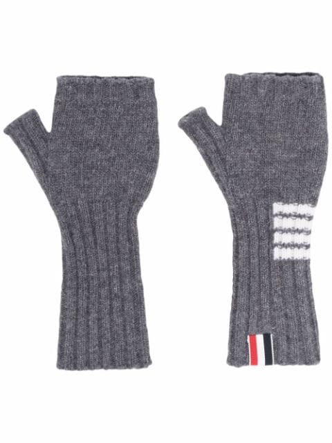 Thom Browne RWB stripe fingerless gloves