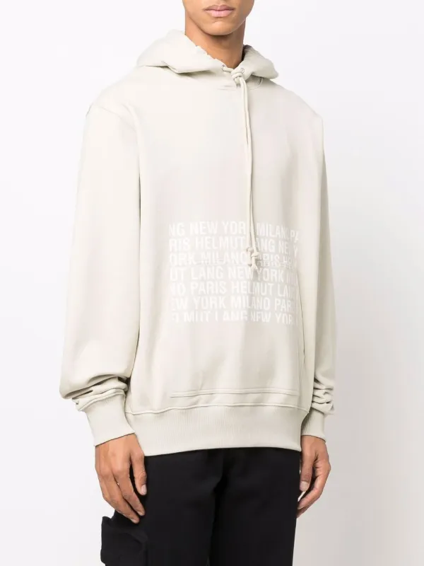 tan helmut lang hoodie