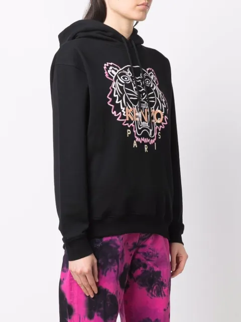 Kenzo Tiger-embroidered Hoodie - Farfetch Kenzo Tiger-embroidered Hoodie - Farfetch