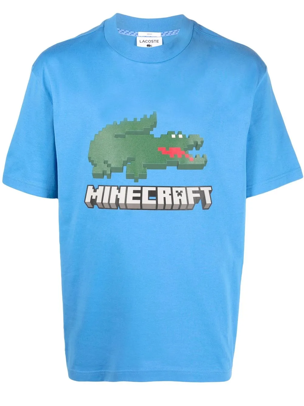 

Lacoste Minecraft-print T-shirt - Blue