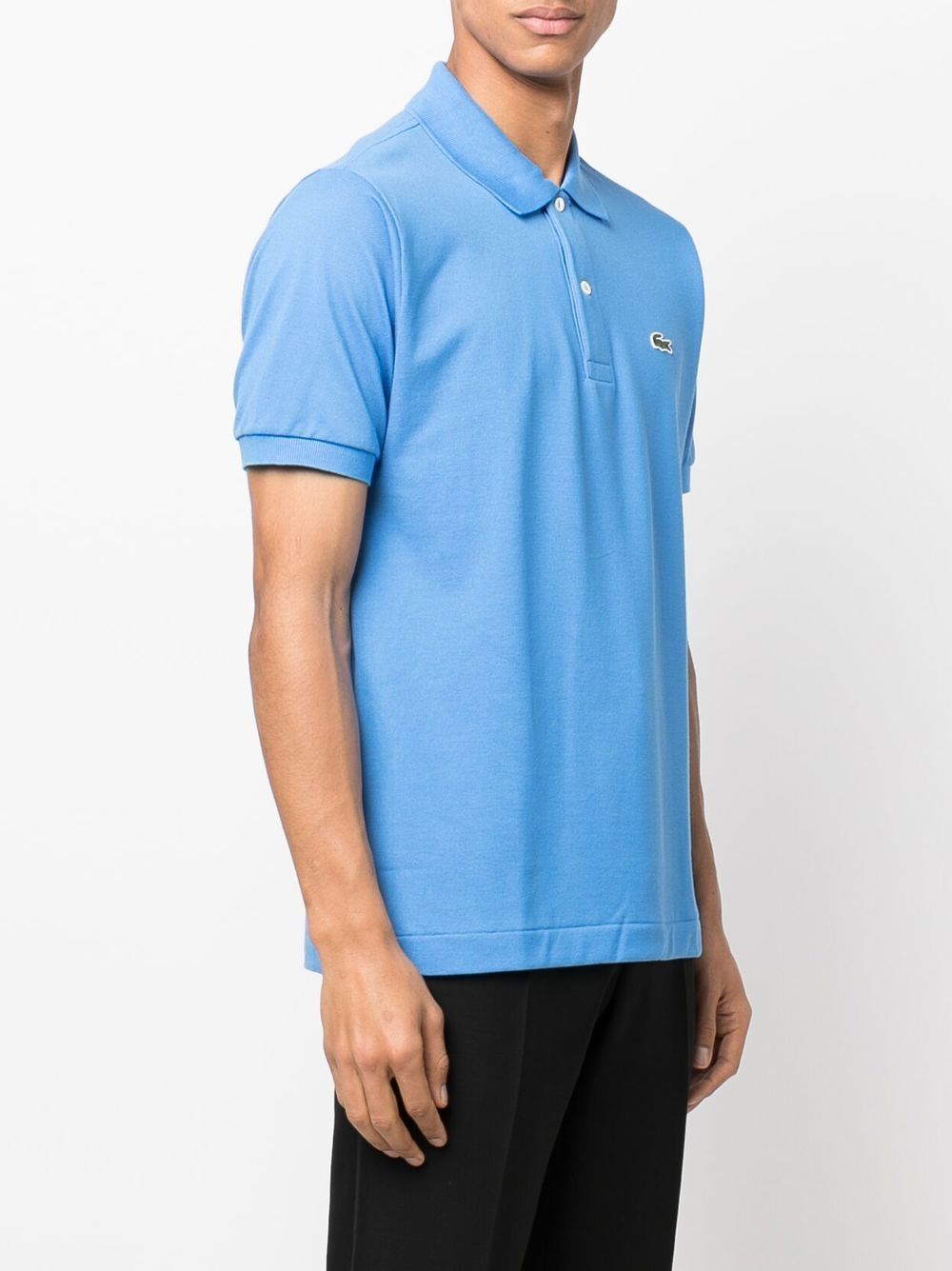 Lacoste logo-patch cotton polo shirt Men