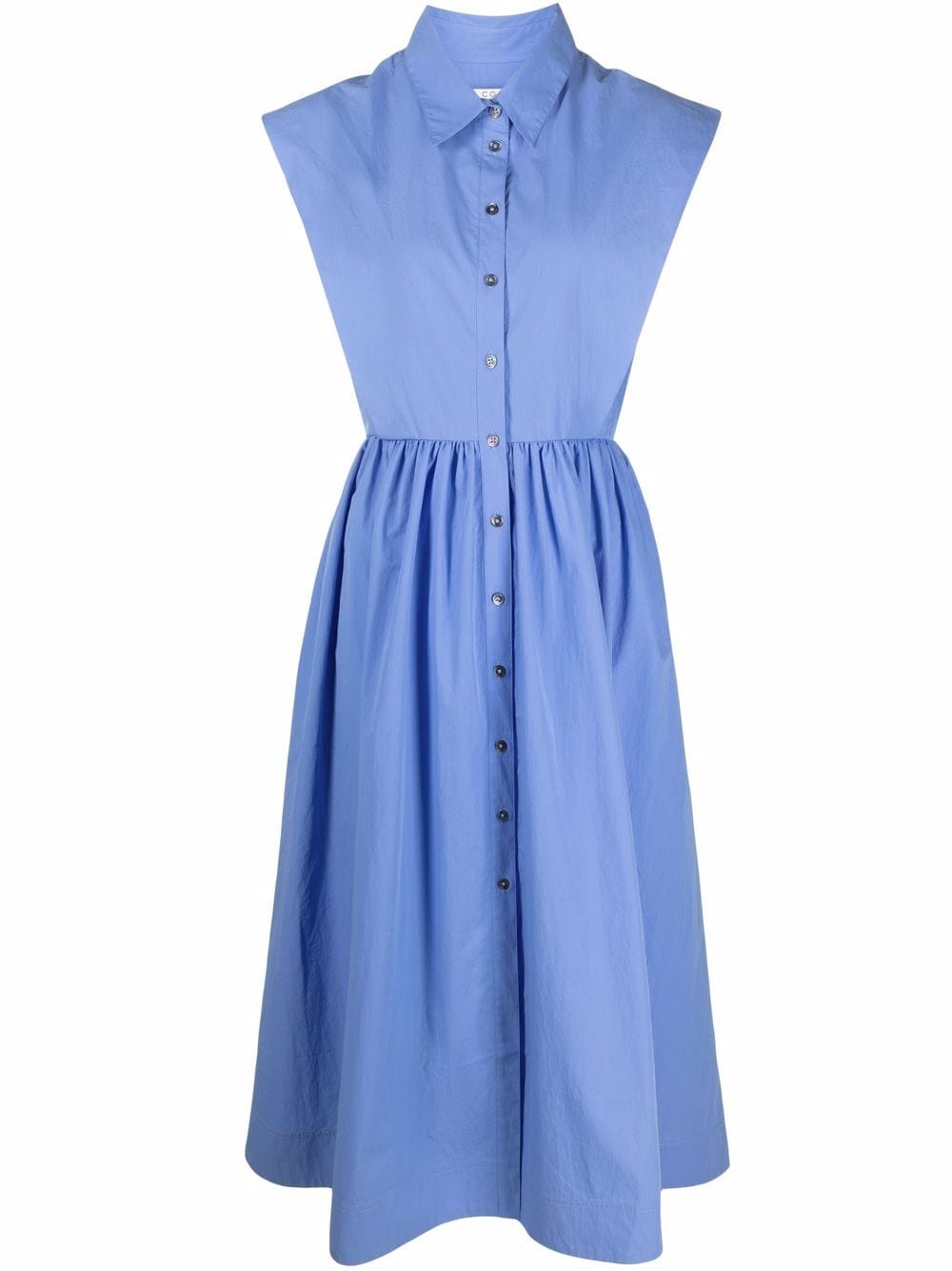 Co Sleeveless Pleated Skirt Midi Dress - Farfetch