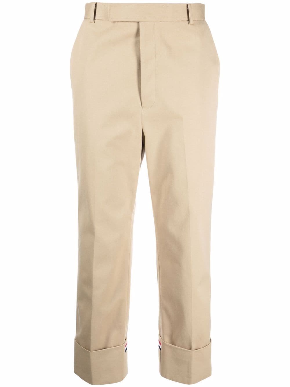 Image 1 of Thom Browne RWB-stripe straight-leg trousers