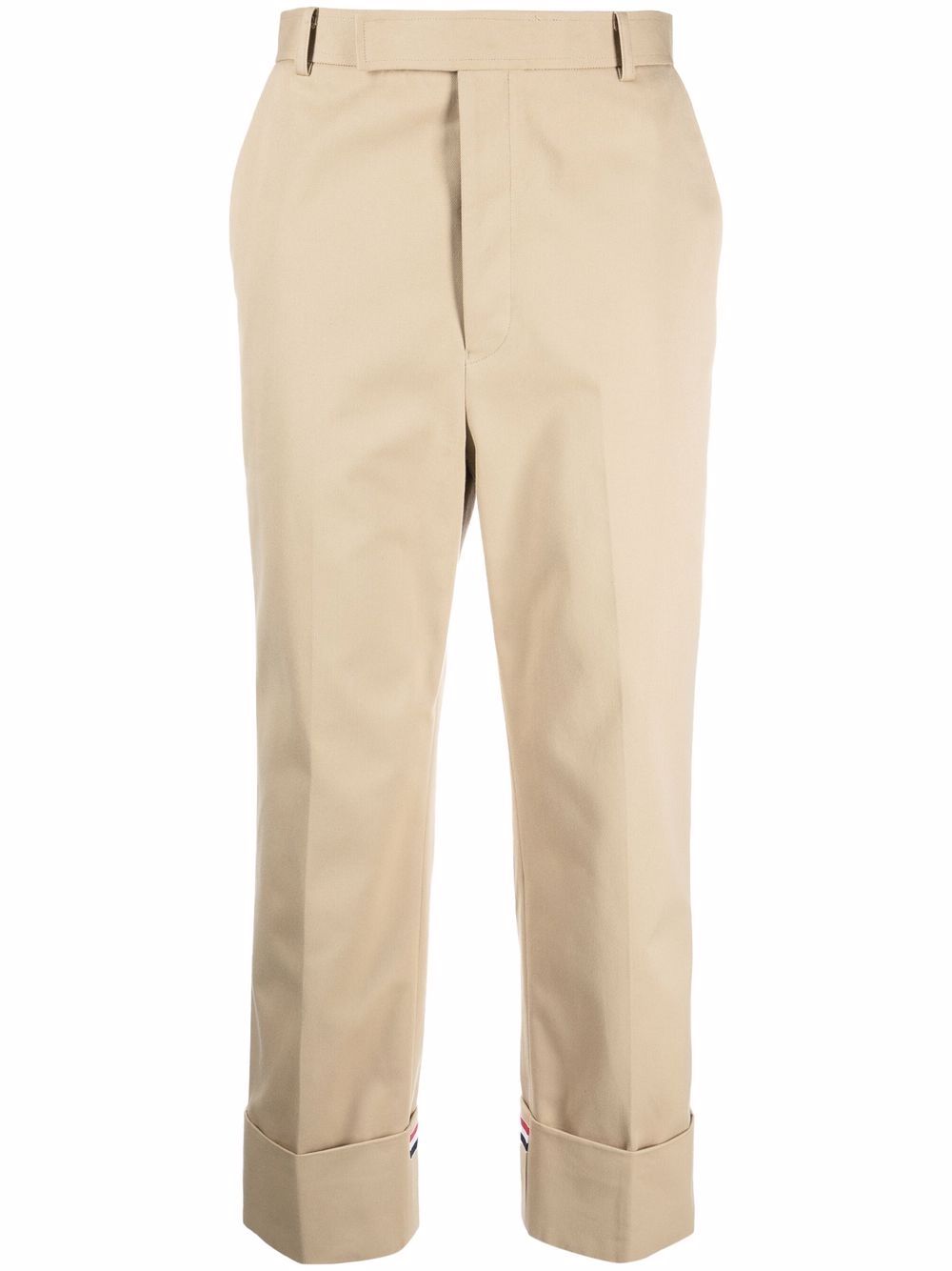 

Thom Browne RWB-stripe straight-leg trousers - Neutrals