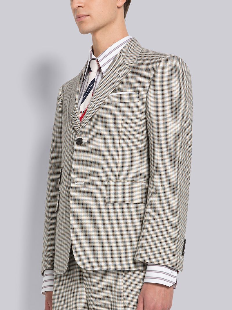 Wool Houndstooth Single Breasted Sport Coat Thom Browne Official