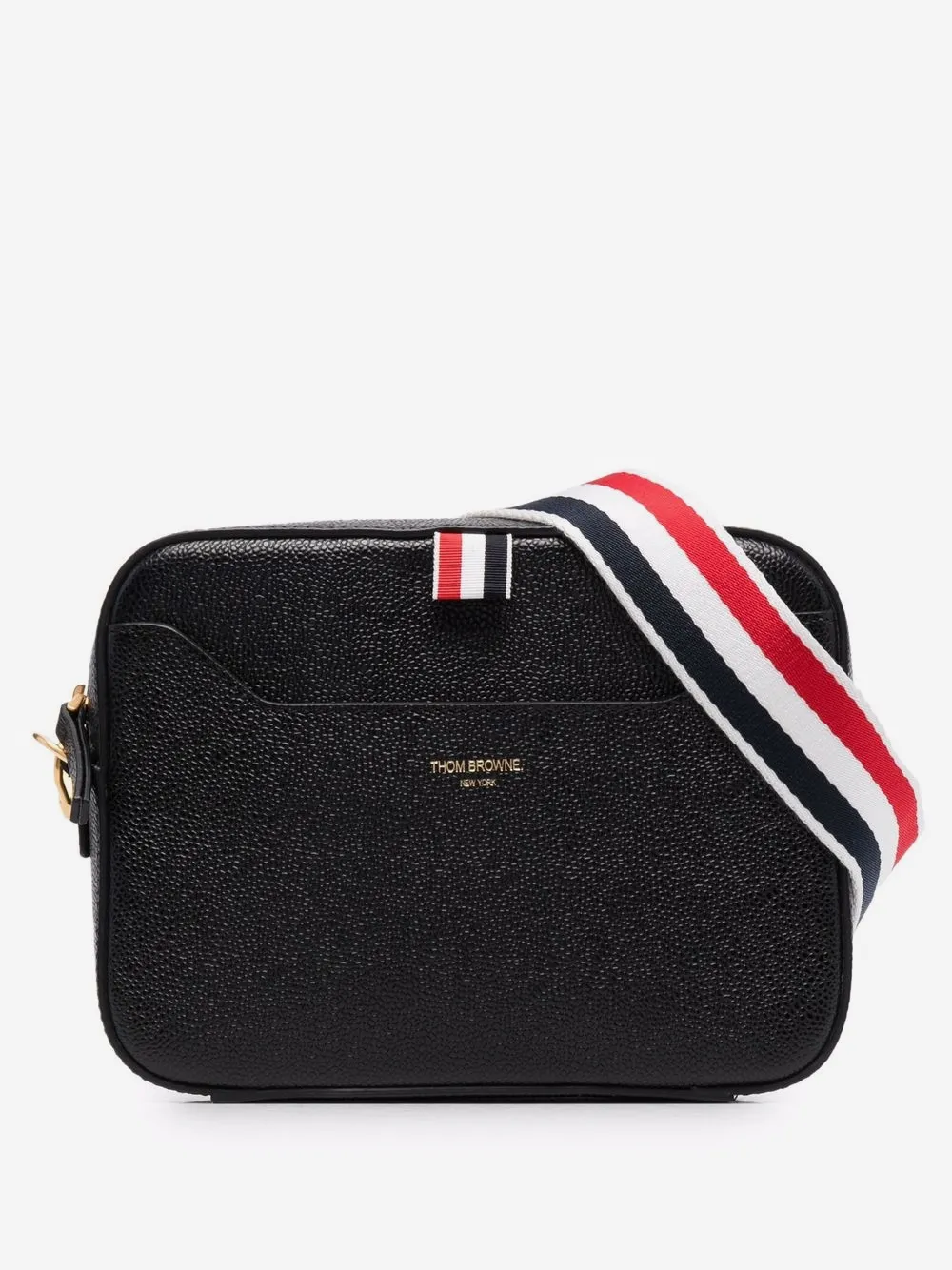 Thom Browne small RWB Stripe camera bag | Black | Image 1