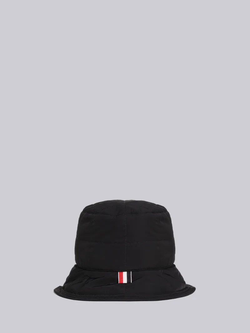 Poly Twill 4-Bar Quilted Bucket Hat 
