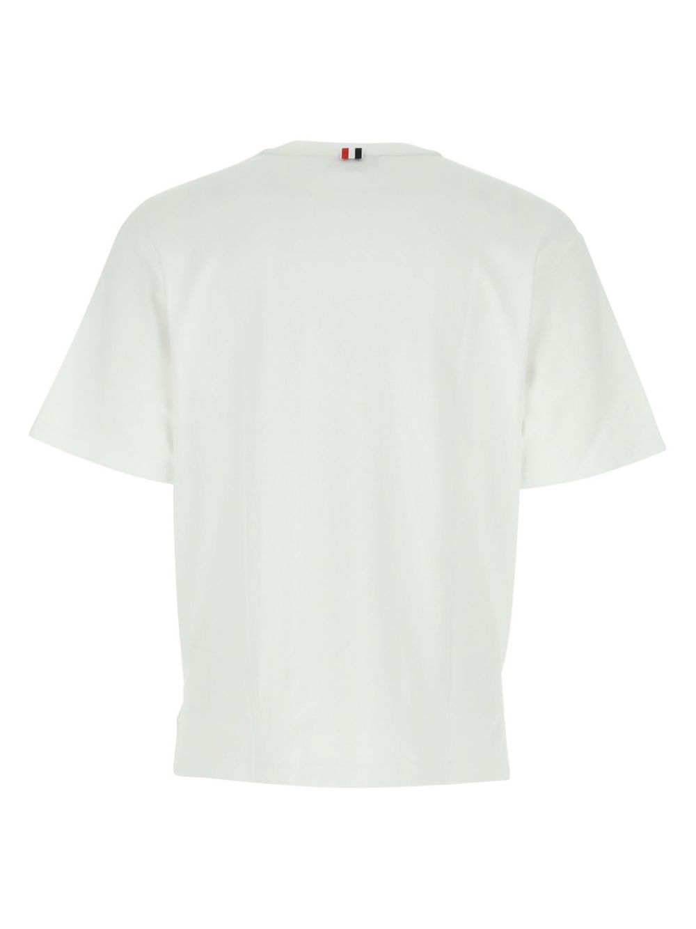 Thom Browne RWB-stripe short-sleeve T-shirt - White