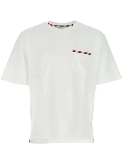 Thom Browne T-Shirt mit RWB-Streifen