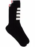 Thom Browne 4-Bar striped socks - Black