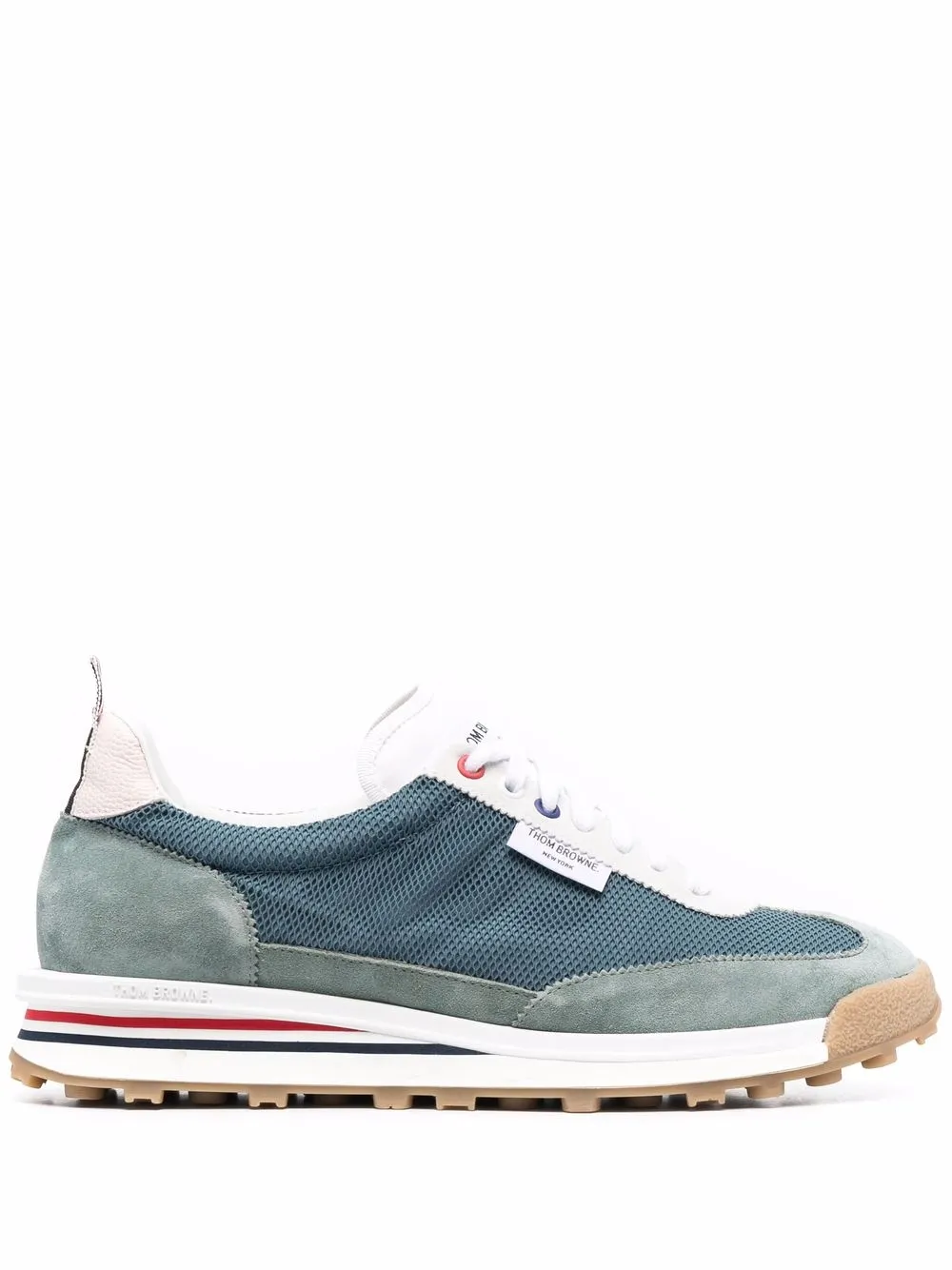 

Thom Browne tenis bajos Tech Runner - Azul