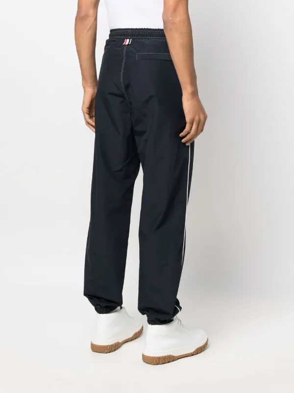 Thom Browne name-tag Track Pants | Blue | FARFETCH VN