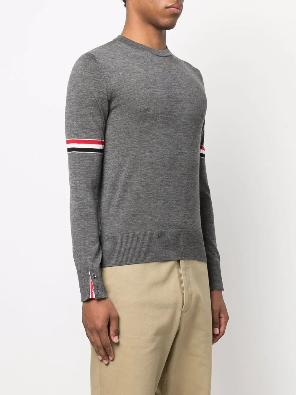 THOM BROWNE RWB-STRIPE JUMPER