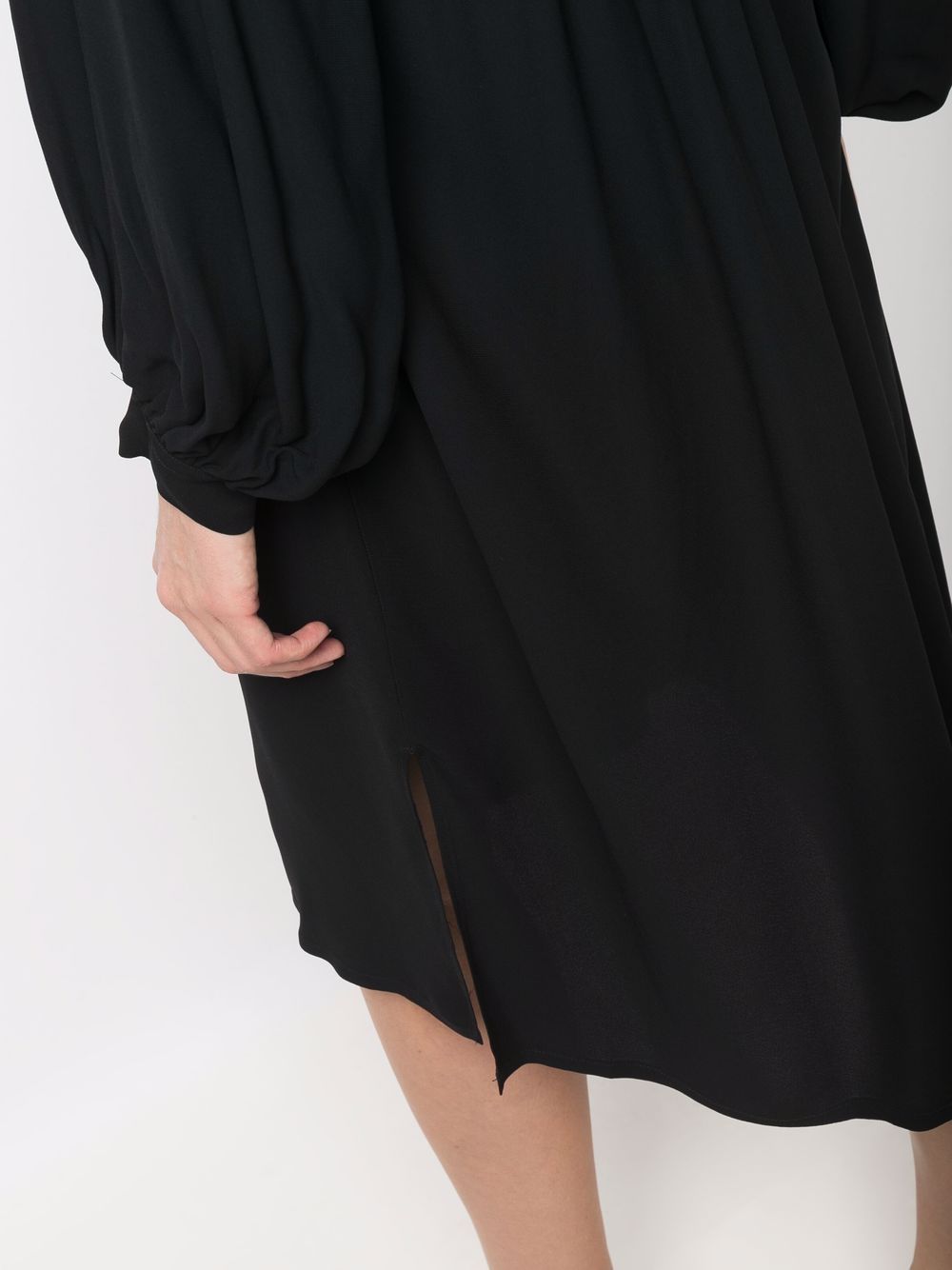 фото Forte forte платье-трапеция длины миди с v-образным вырезом